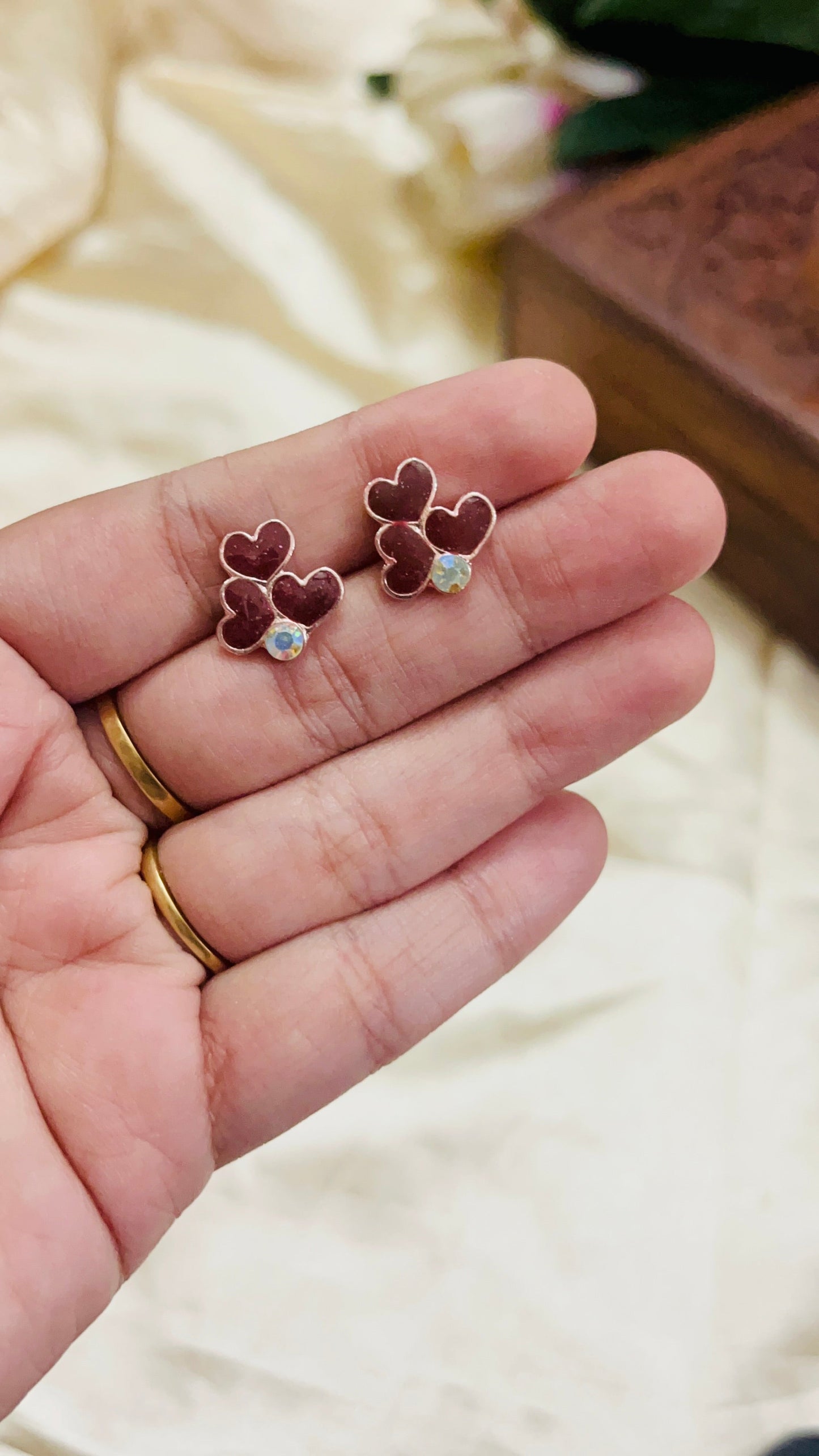 Triple Heart Stud