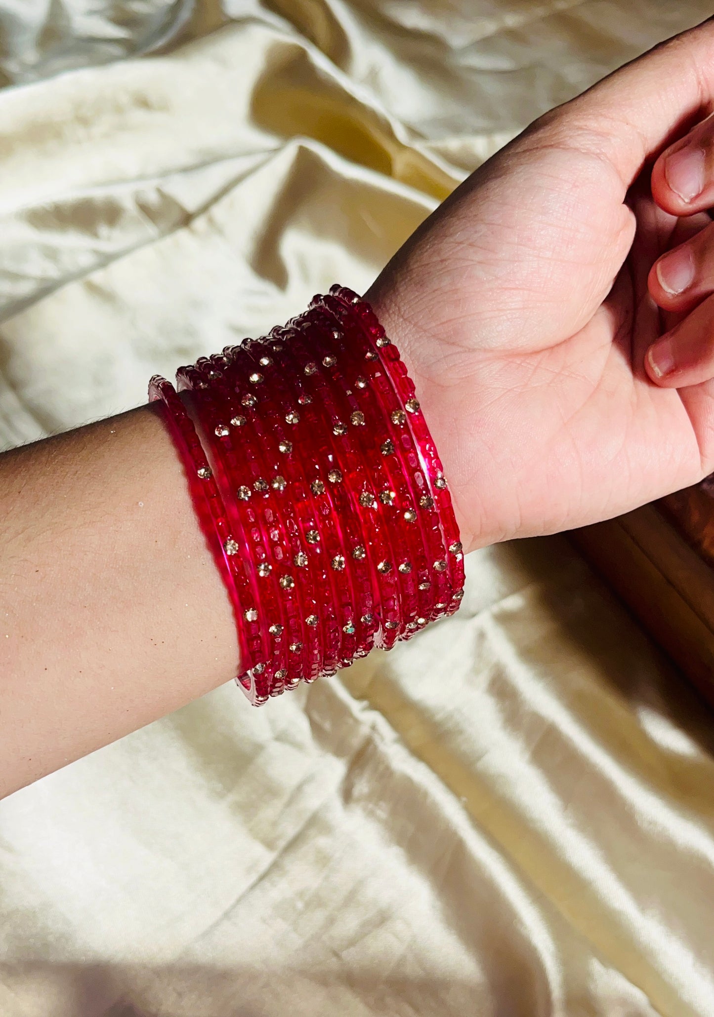 Crystal Cube Cut Bangle