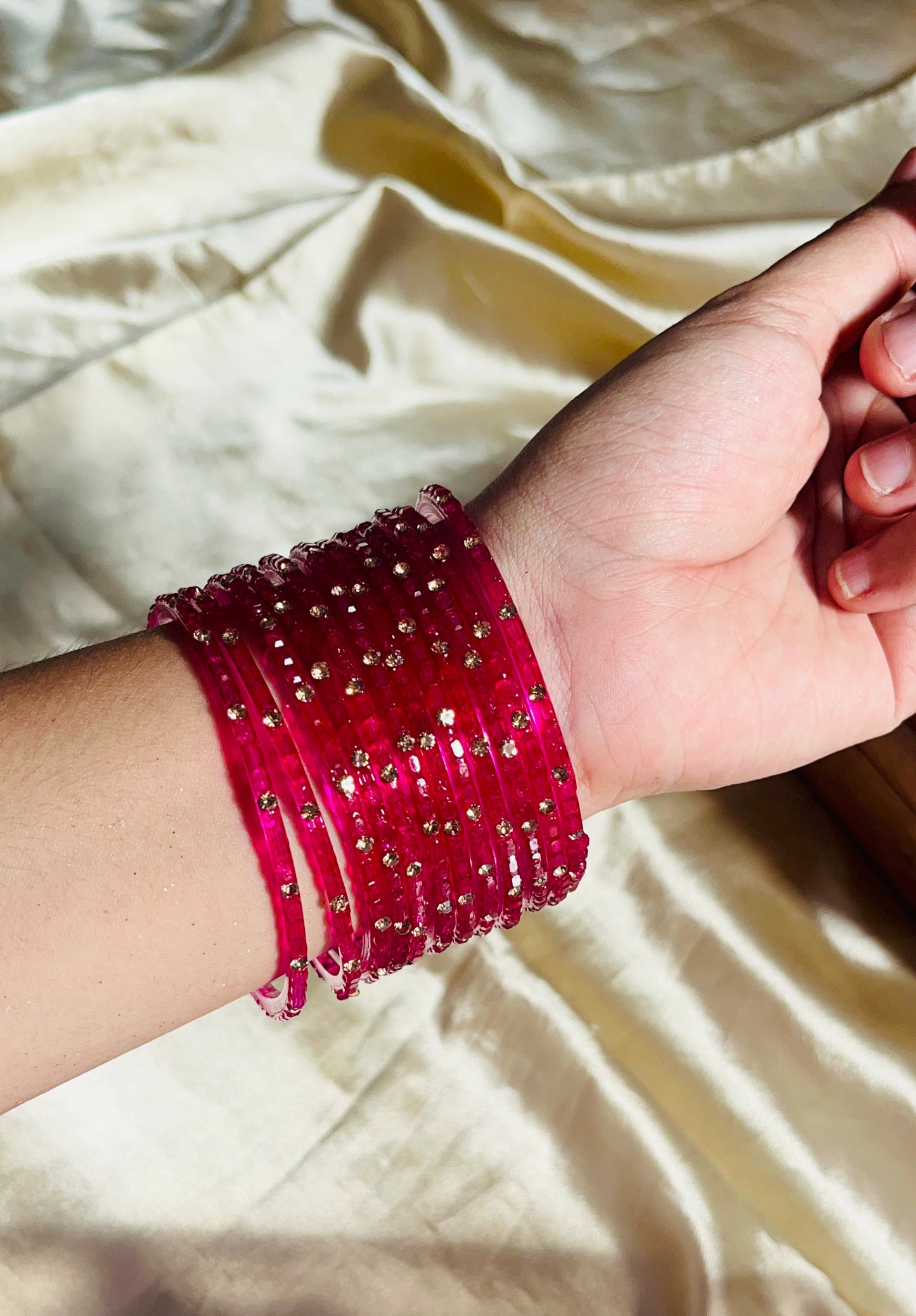 Crystal Cube Cut Bangle