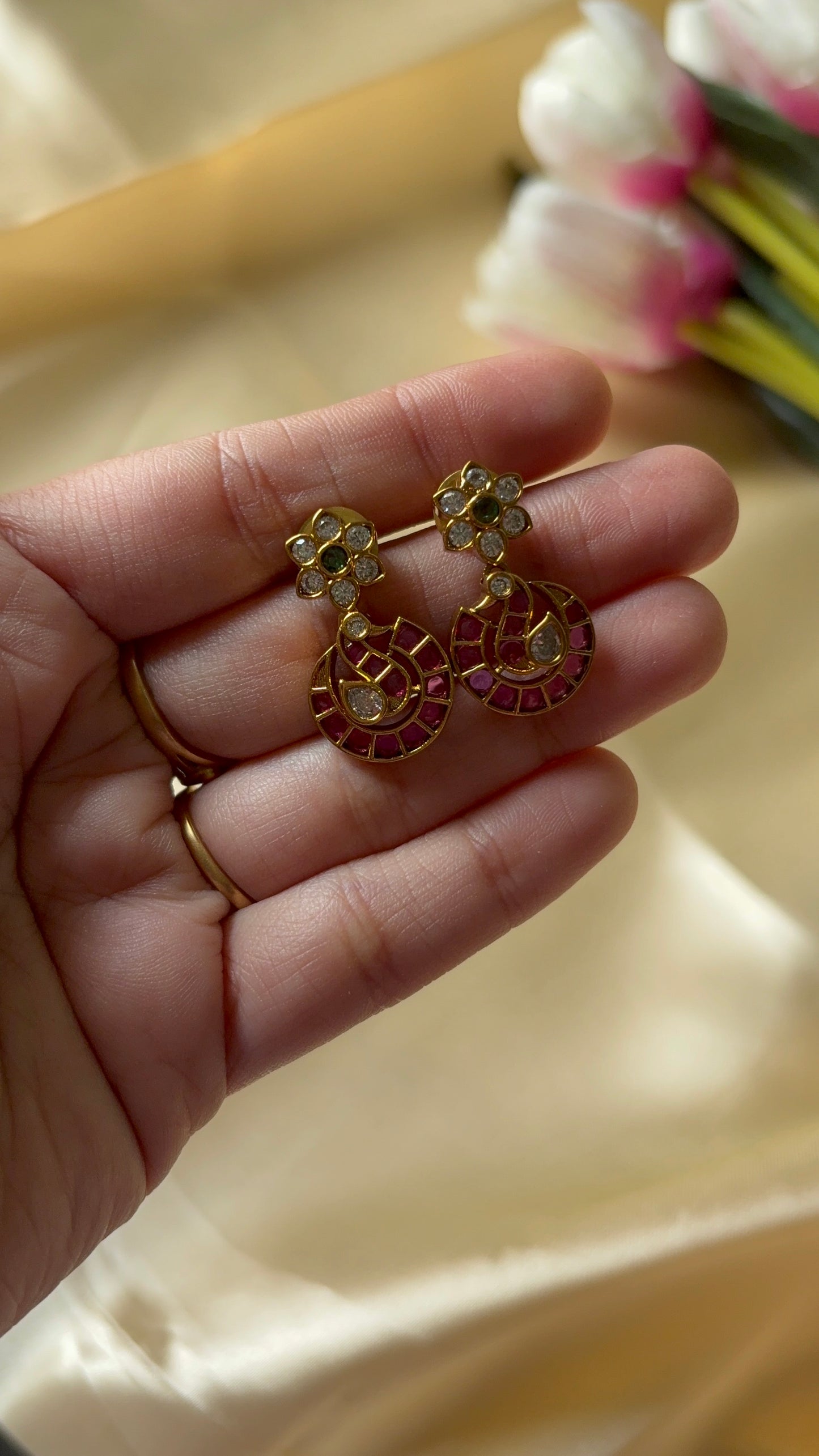 Jadau Peacock Neckpiece