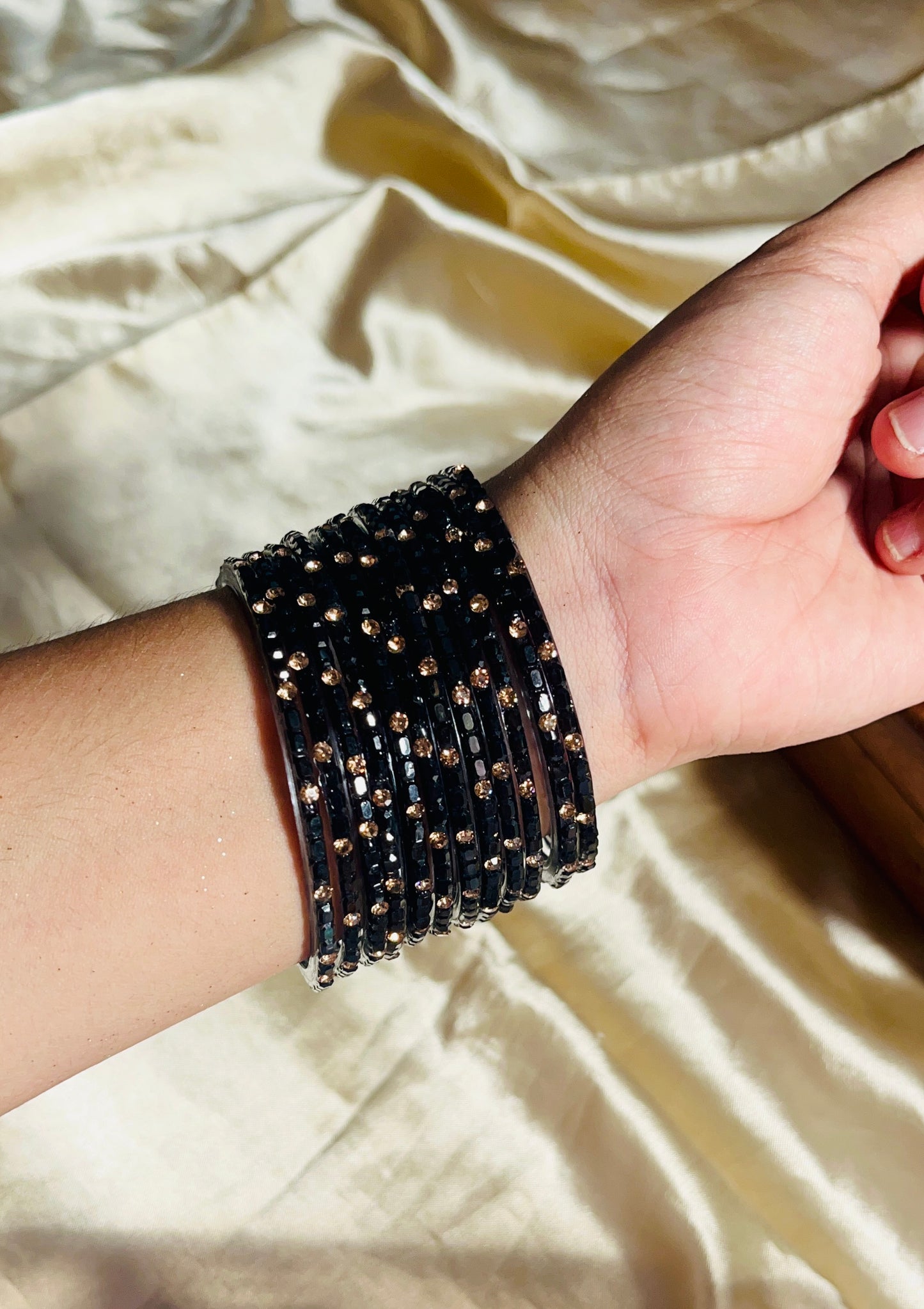 Crystal Cube Cut Bangle