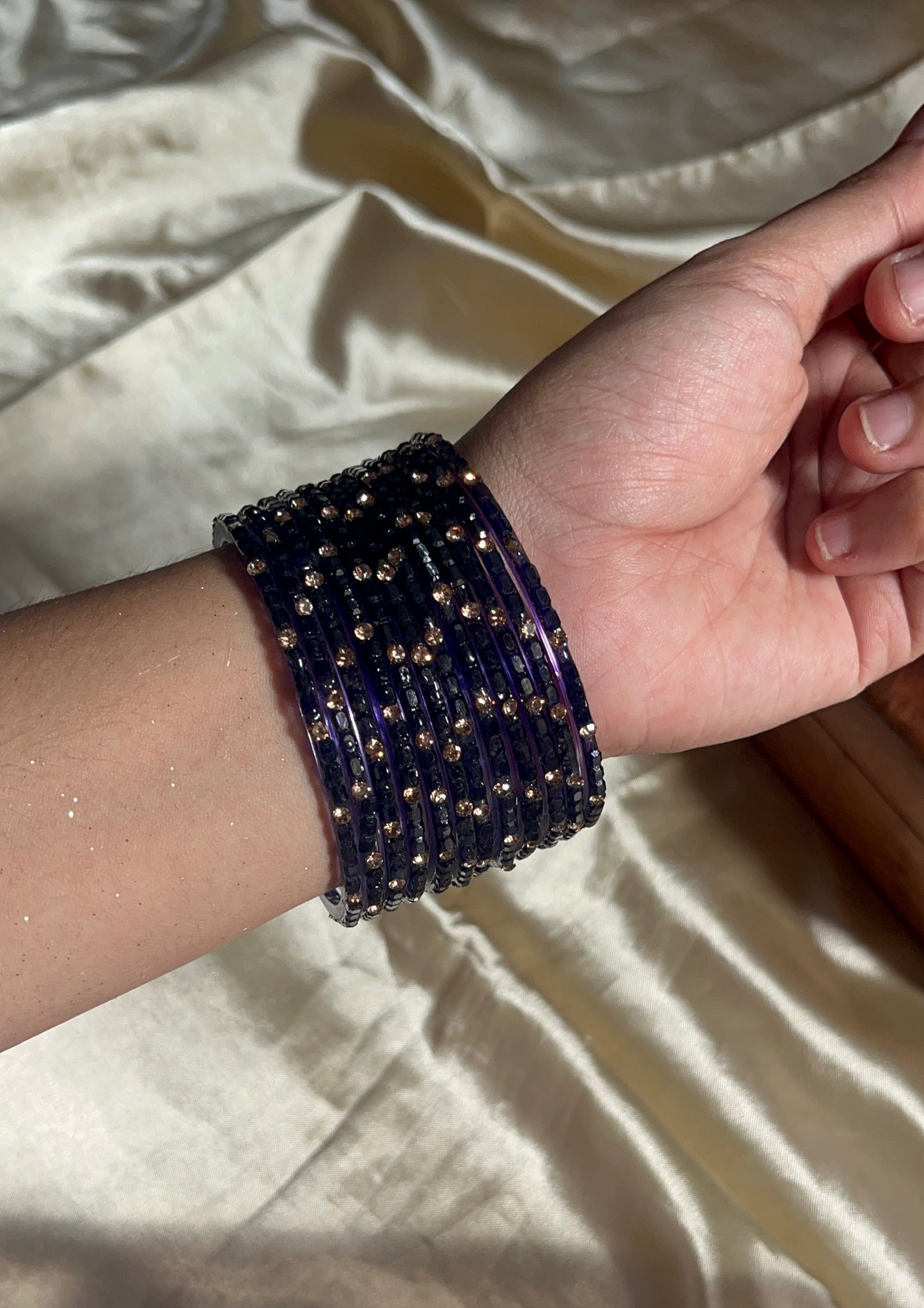 Crystal Cube Cut Bangle