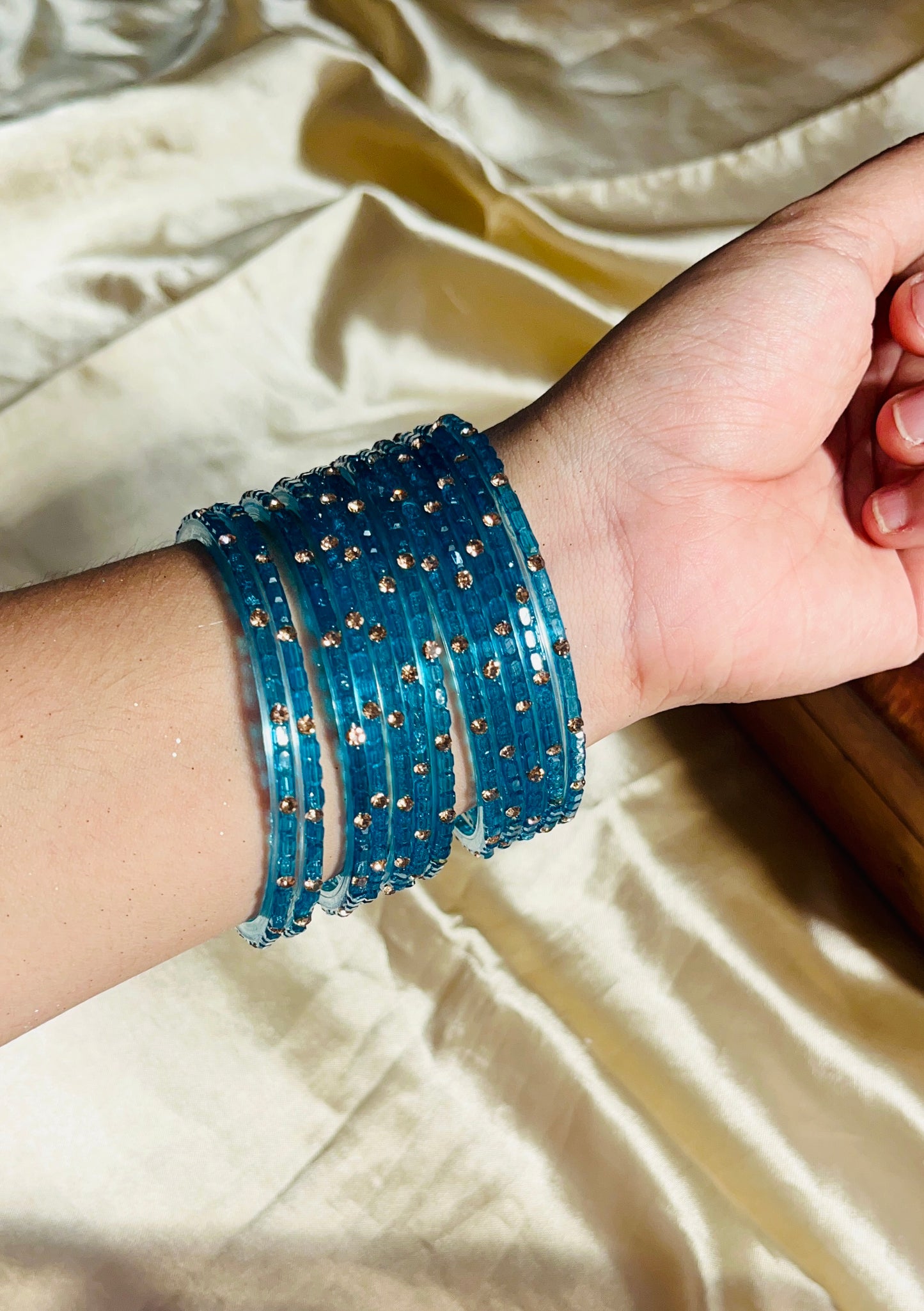 Crystal Cube Cut Bangle