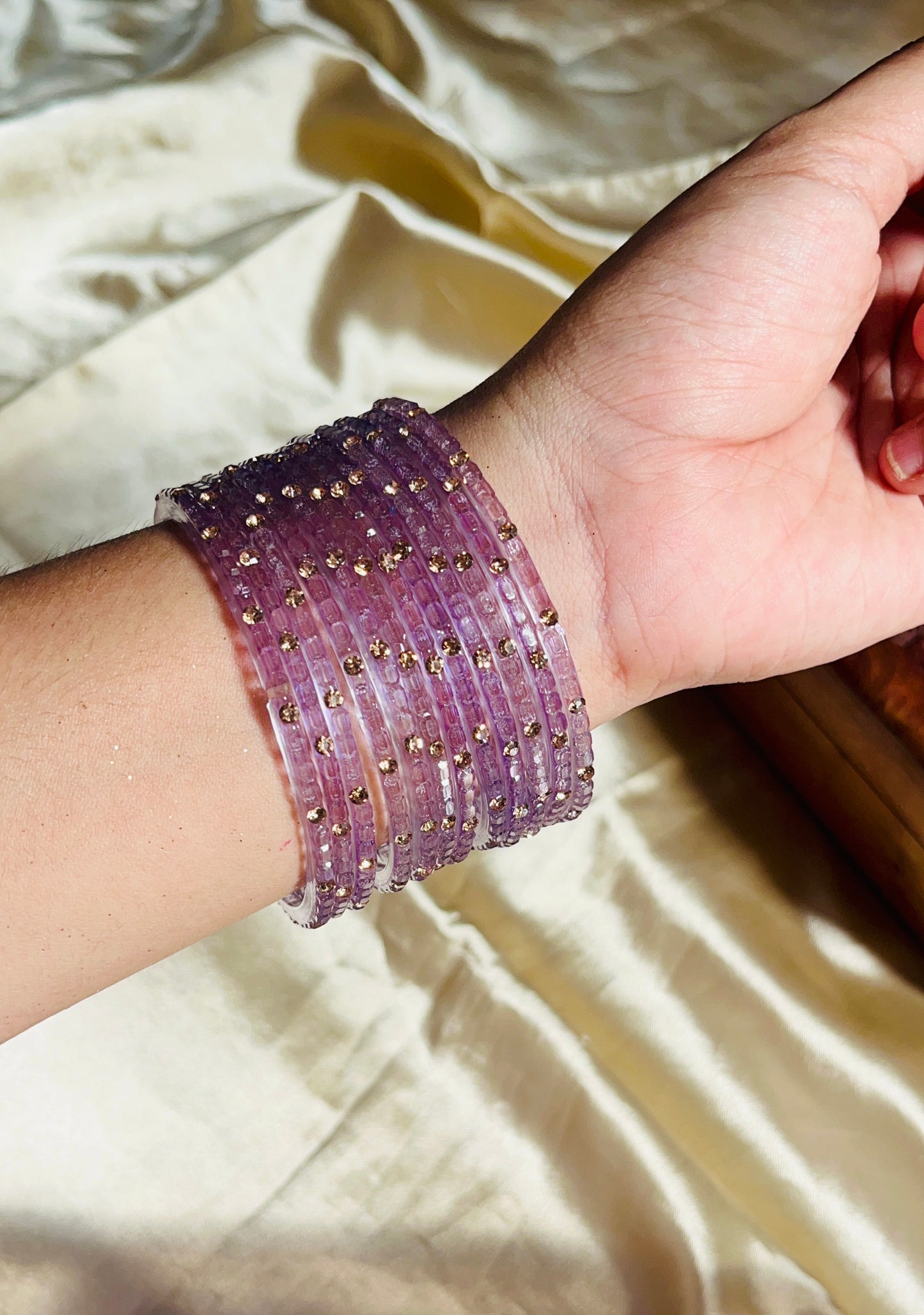 Crystal Cube Cut Bangle