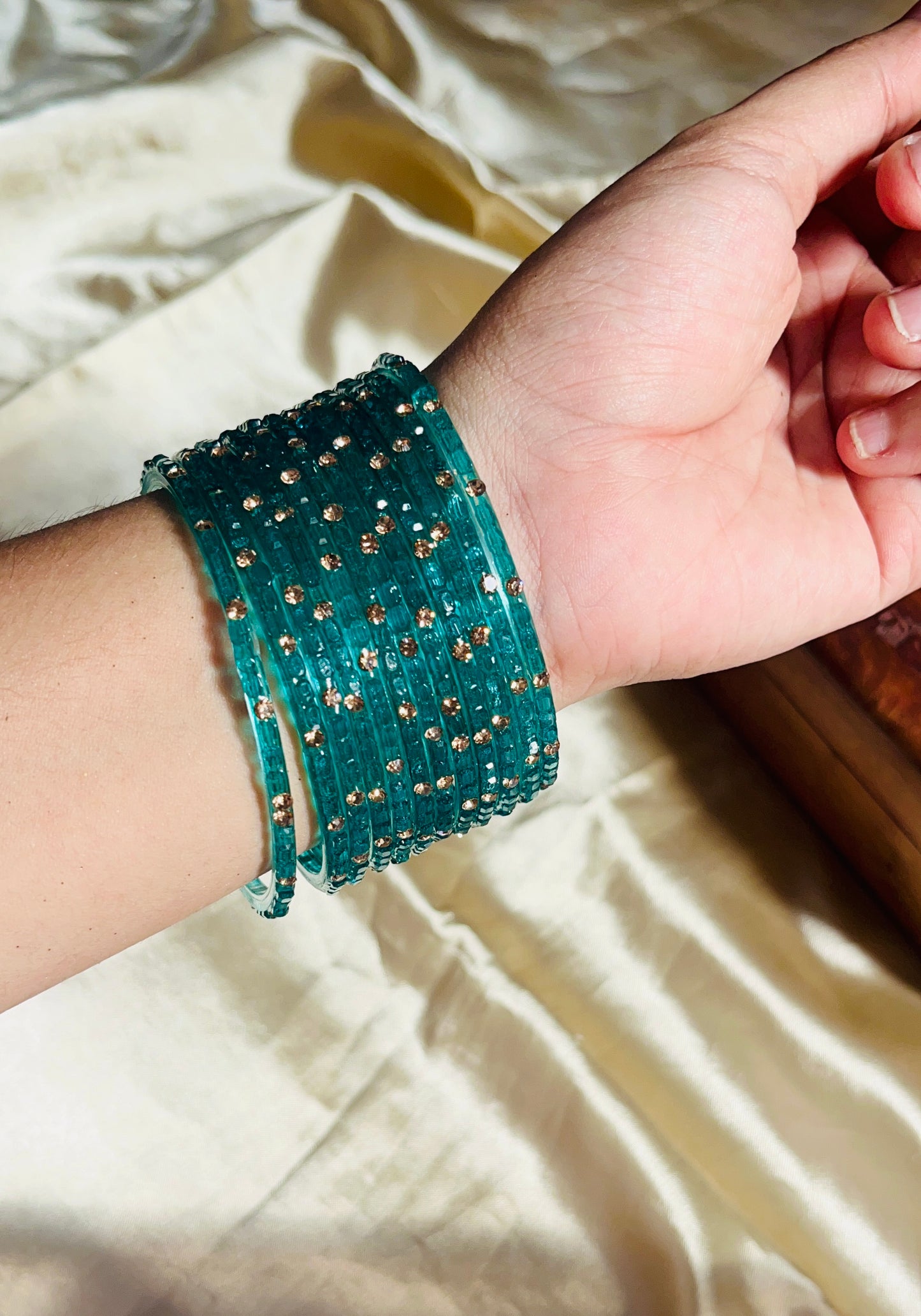 Crystal Cube Cut Bangle