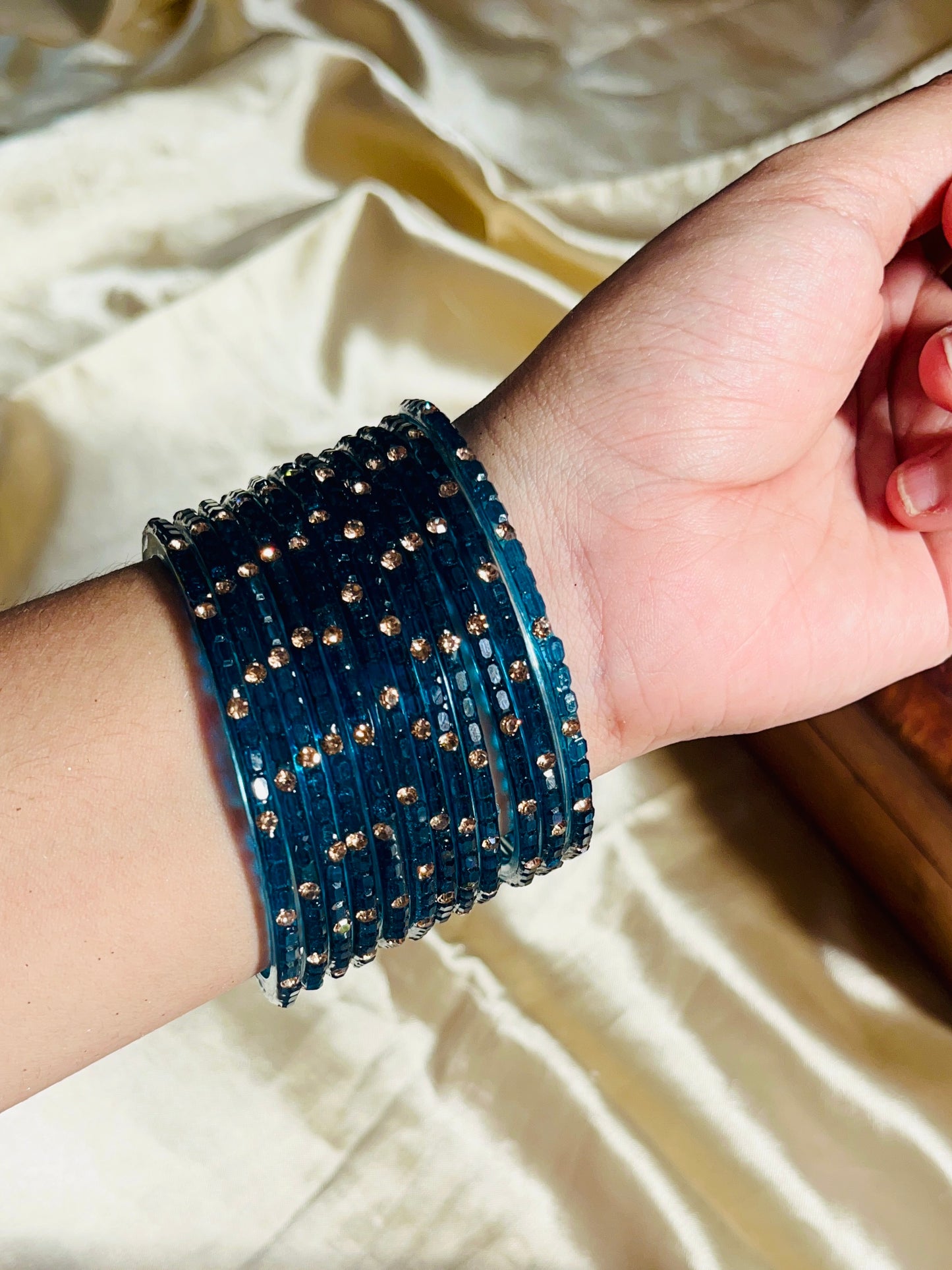 Crystal Cube Cut Bangle
