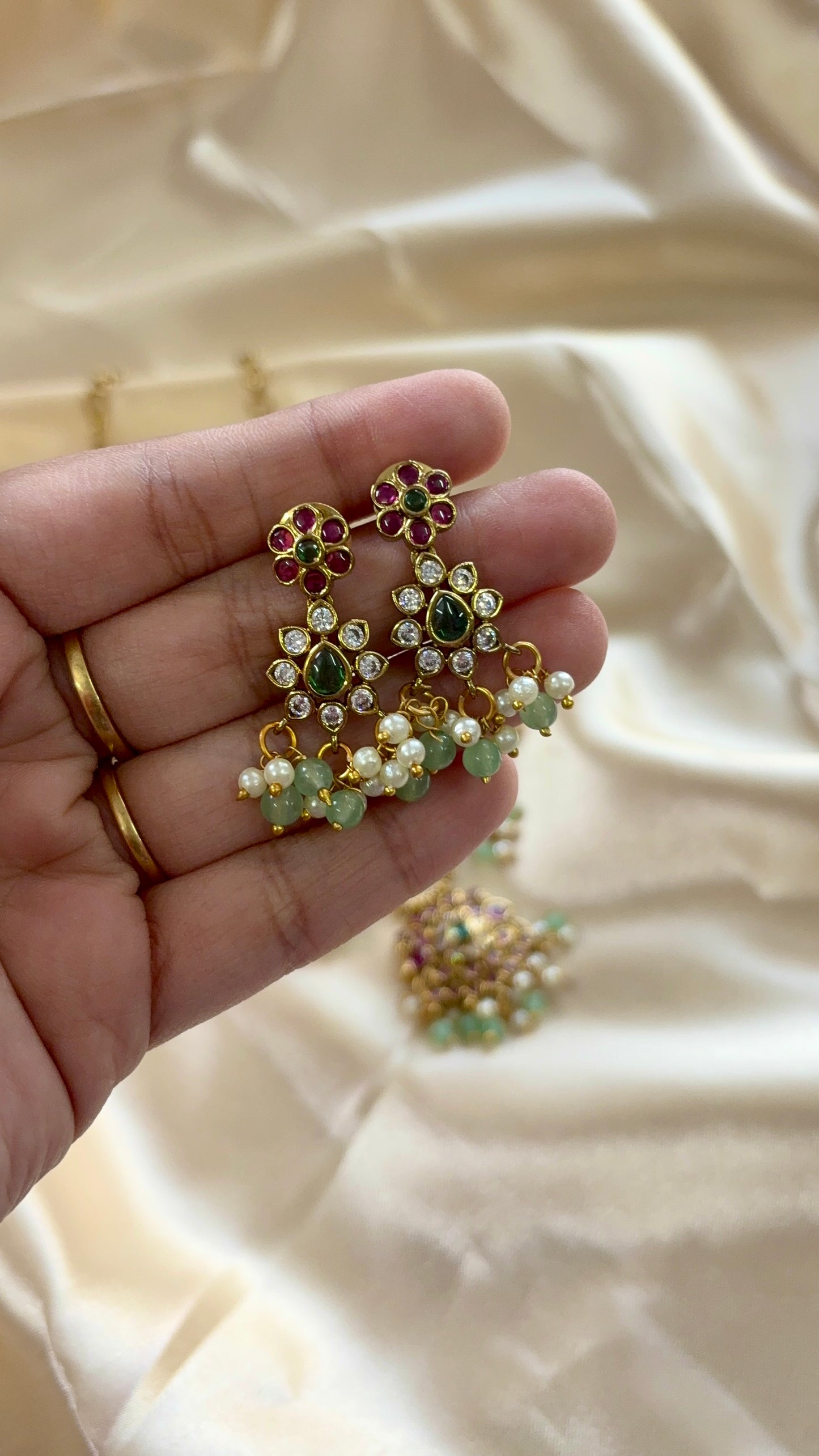 Jadau Kundan Ball chain necklace