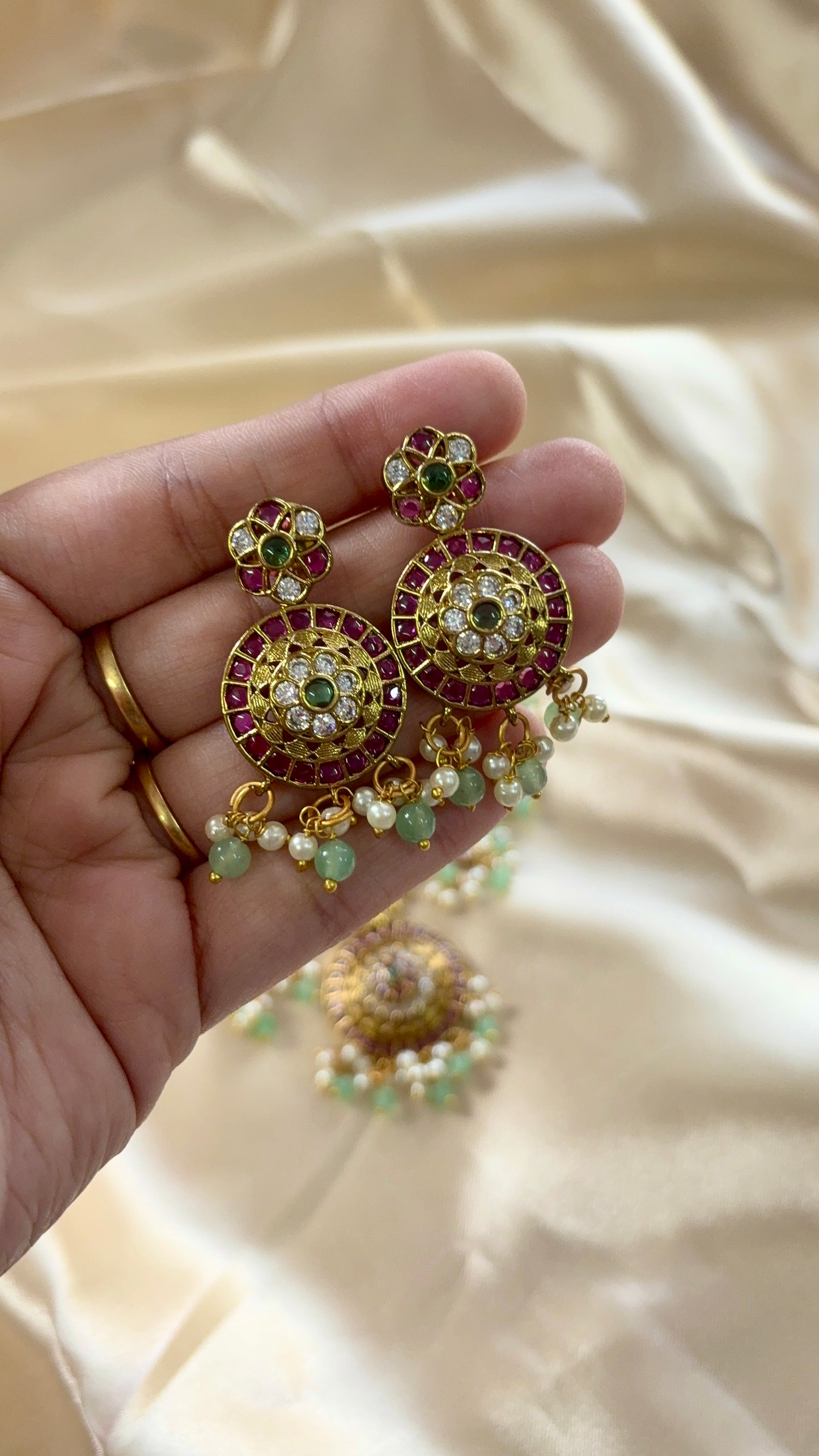 Jadau Kundan Ball chain necklace