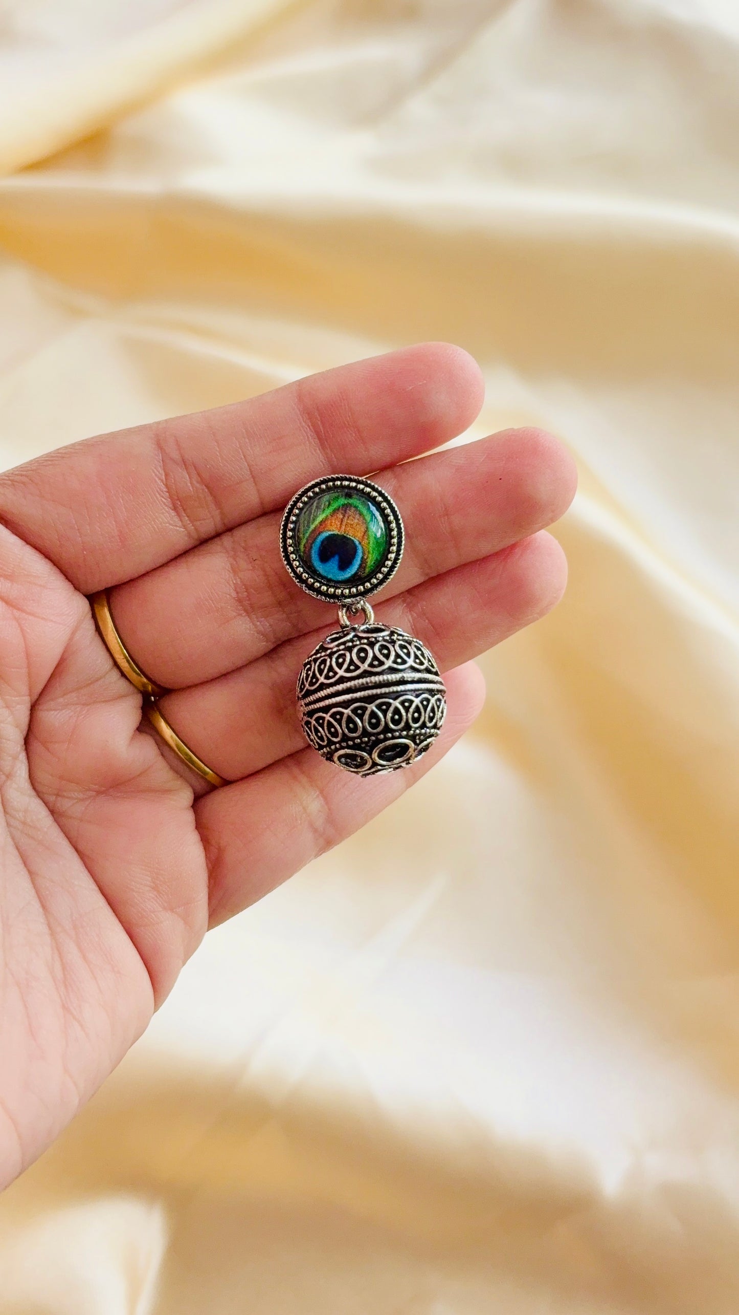 Peacock Kundala Earring