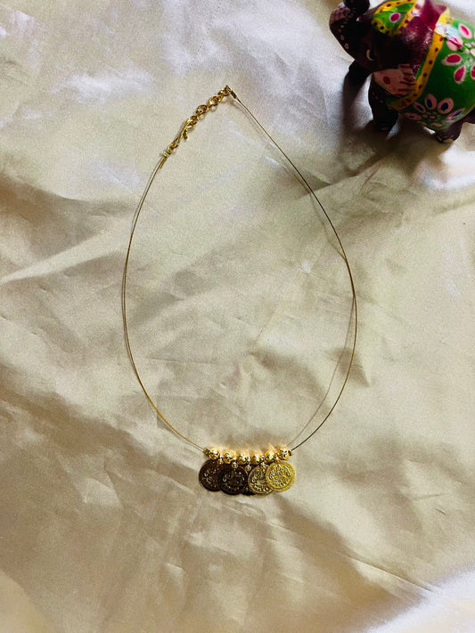 Coin invisible necklace 1