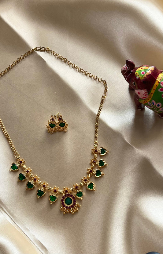 Budget friendly Palakka necklace