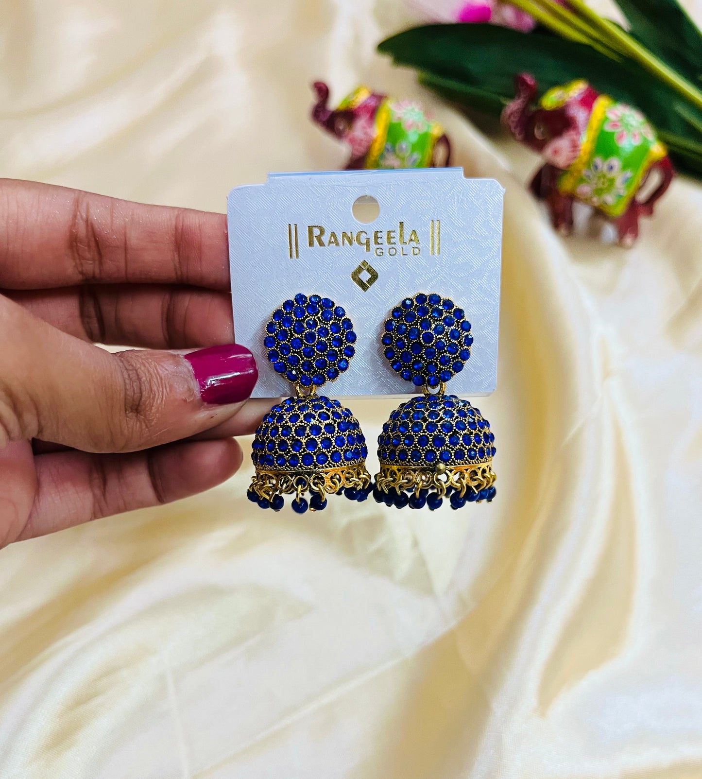Full Stone Jhumka