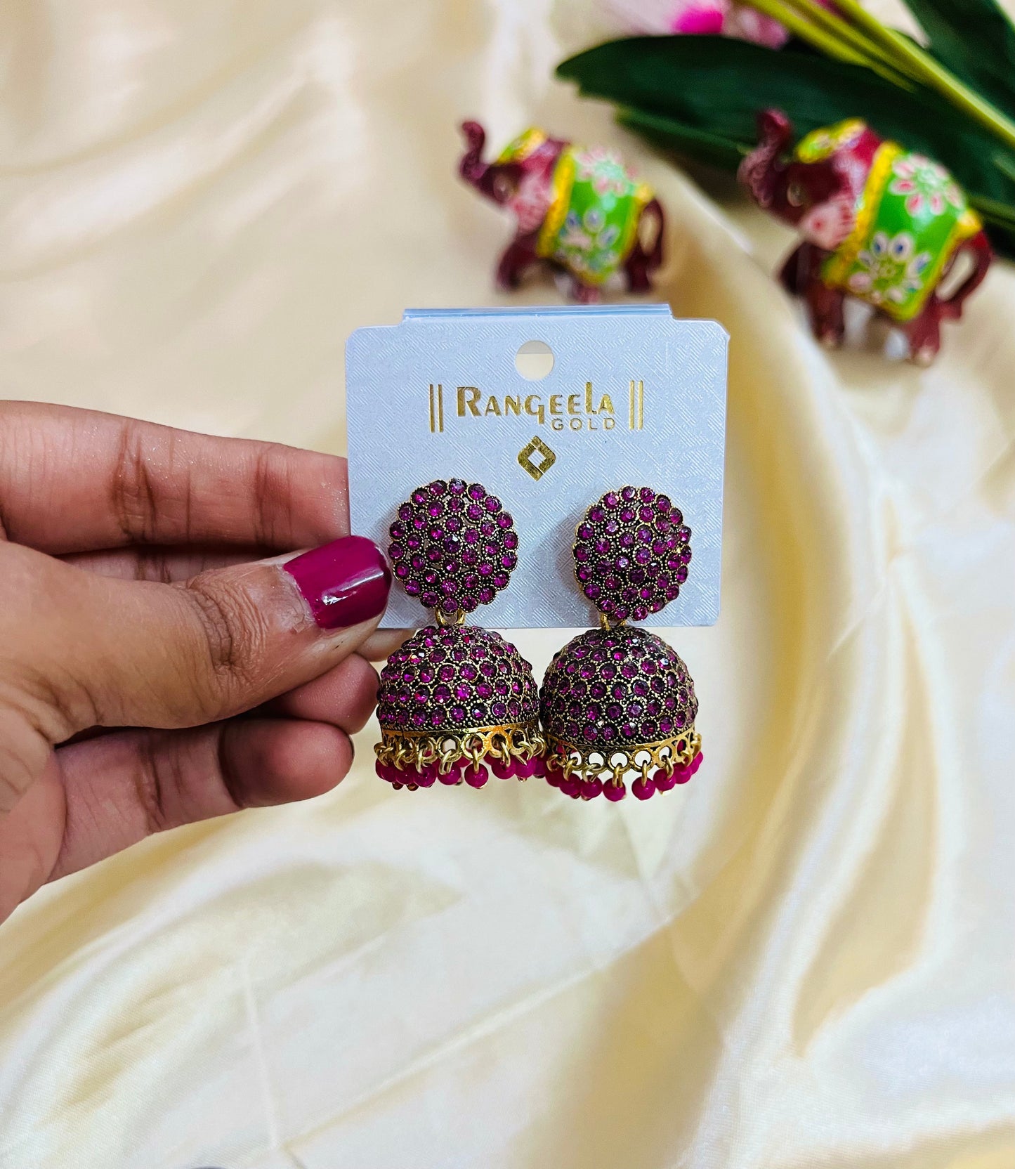 Full Stone Jhumka