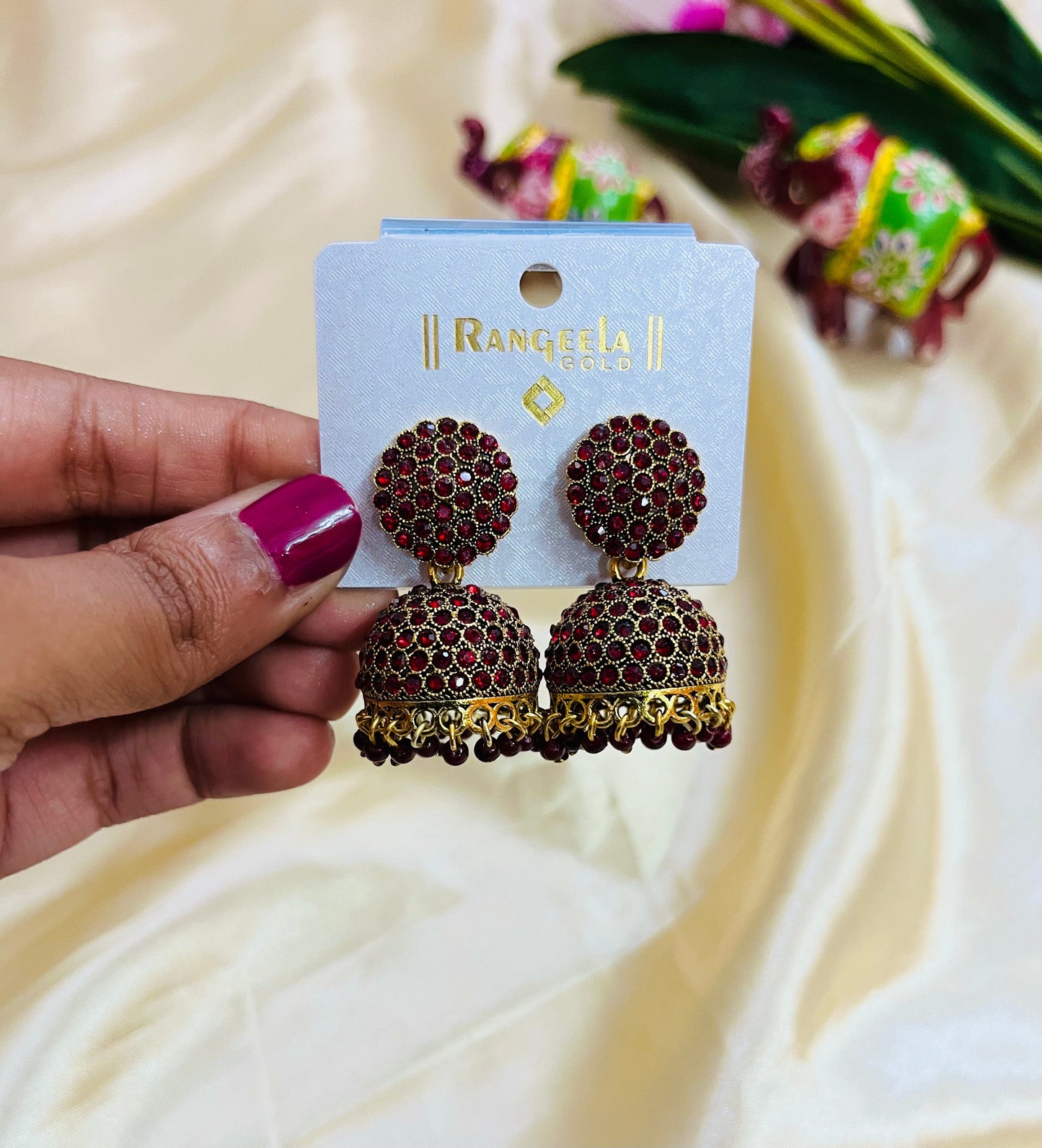 Full Stone Jhumka