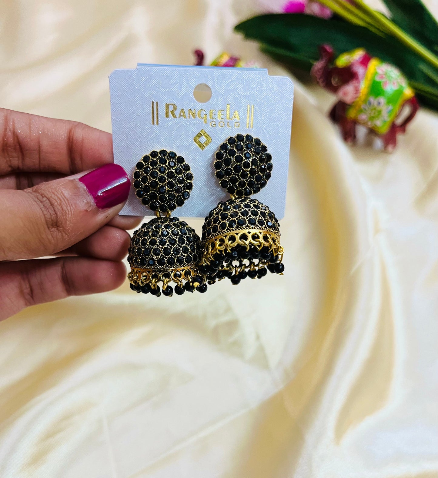Full Stone Jhumka