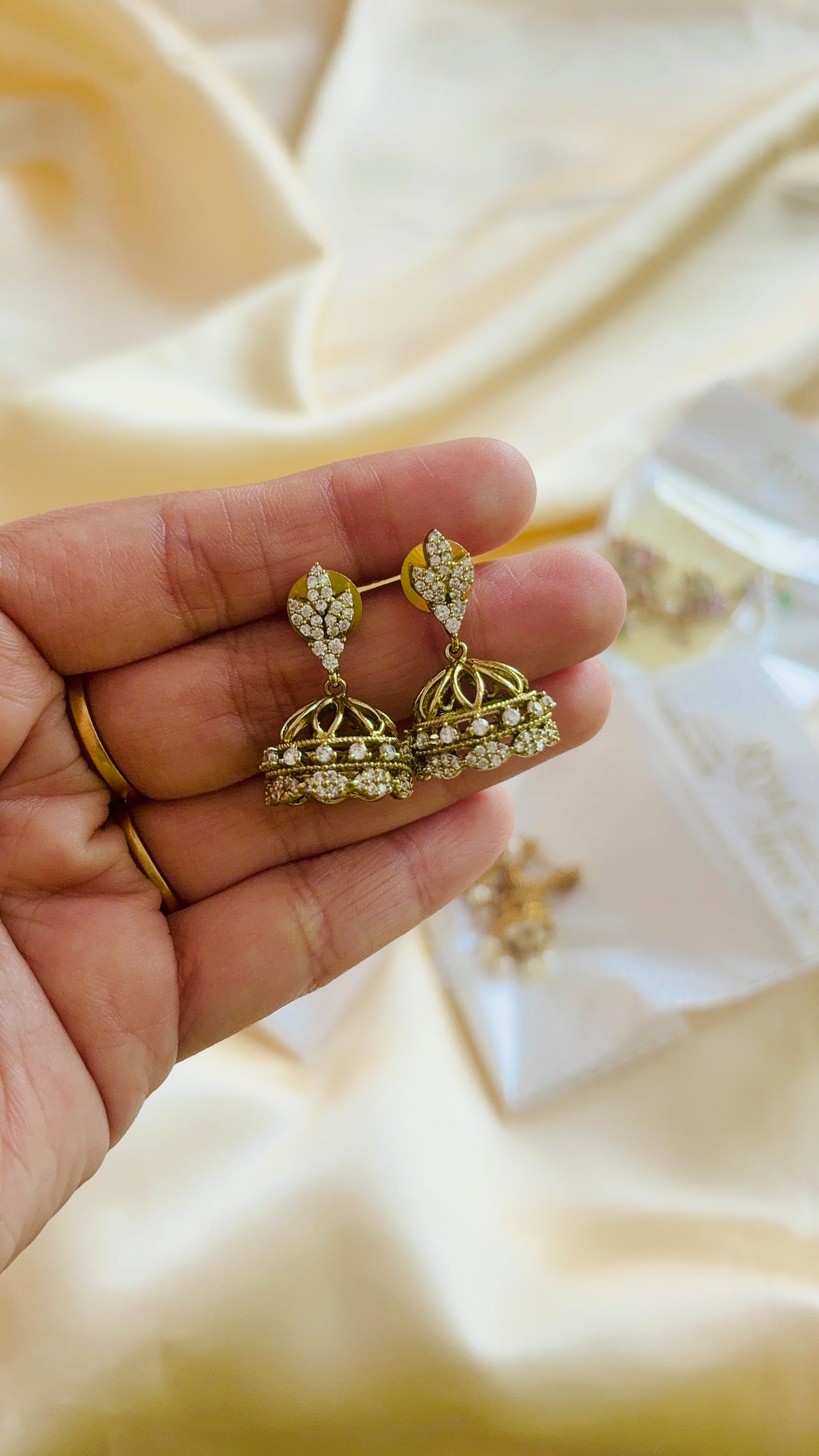 Diamond inspired Jhumka