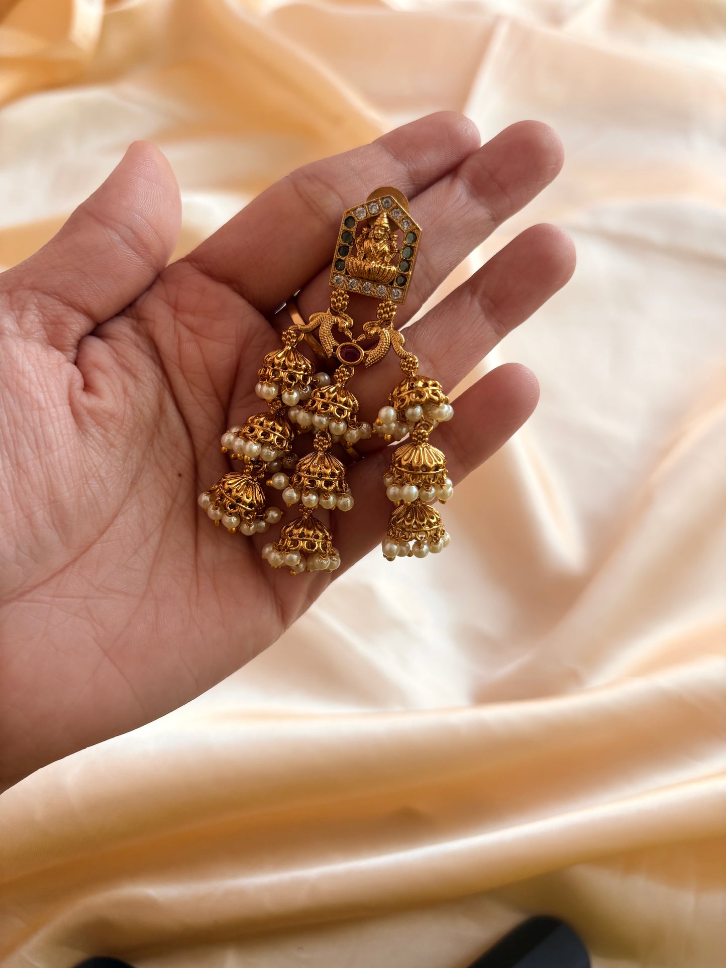 Multilayer Lakshmi Jhumka