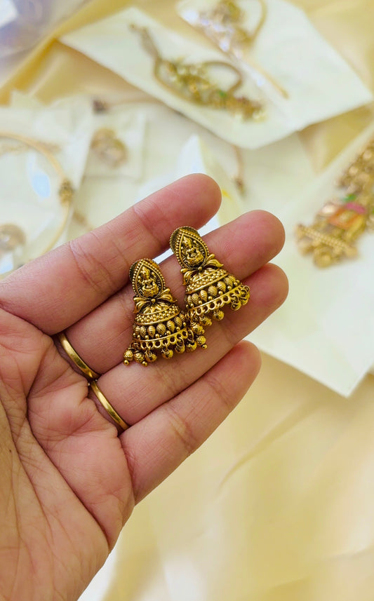 Real gold inspired Half Jhumka(stud type)