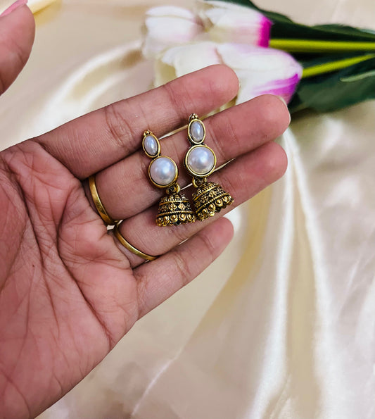 Mini Pearl Jhumka