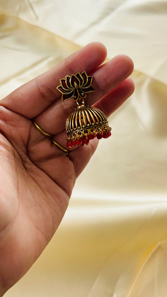 Tamarai Jhumka ( Medium Size)