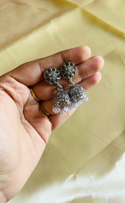 Oxidised Jhumka