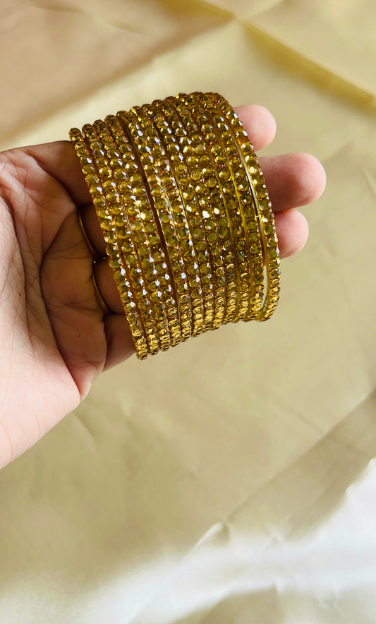 Stone Glass bangles