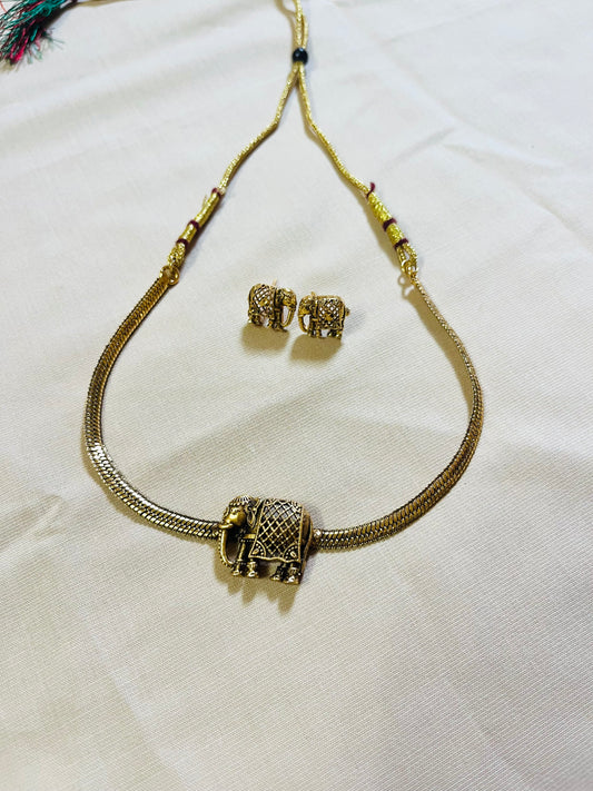 Elephant  neck piece  with Stud
