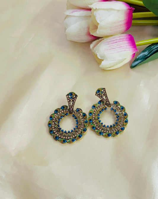 Premium Peacock style Drop Earring