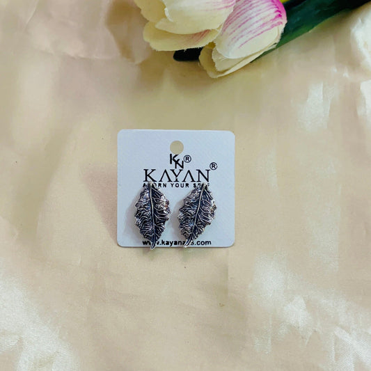 Premium Oxidised Silver lookalike Stud