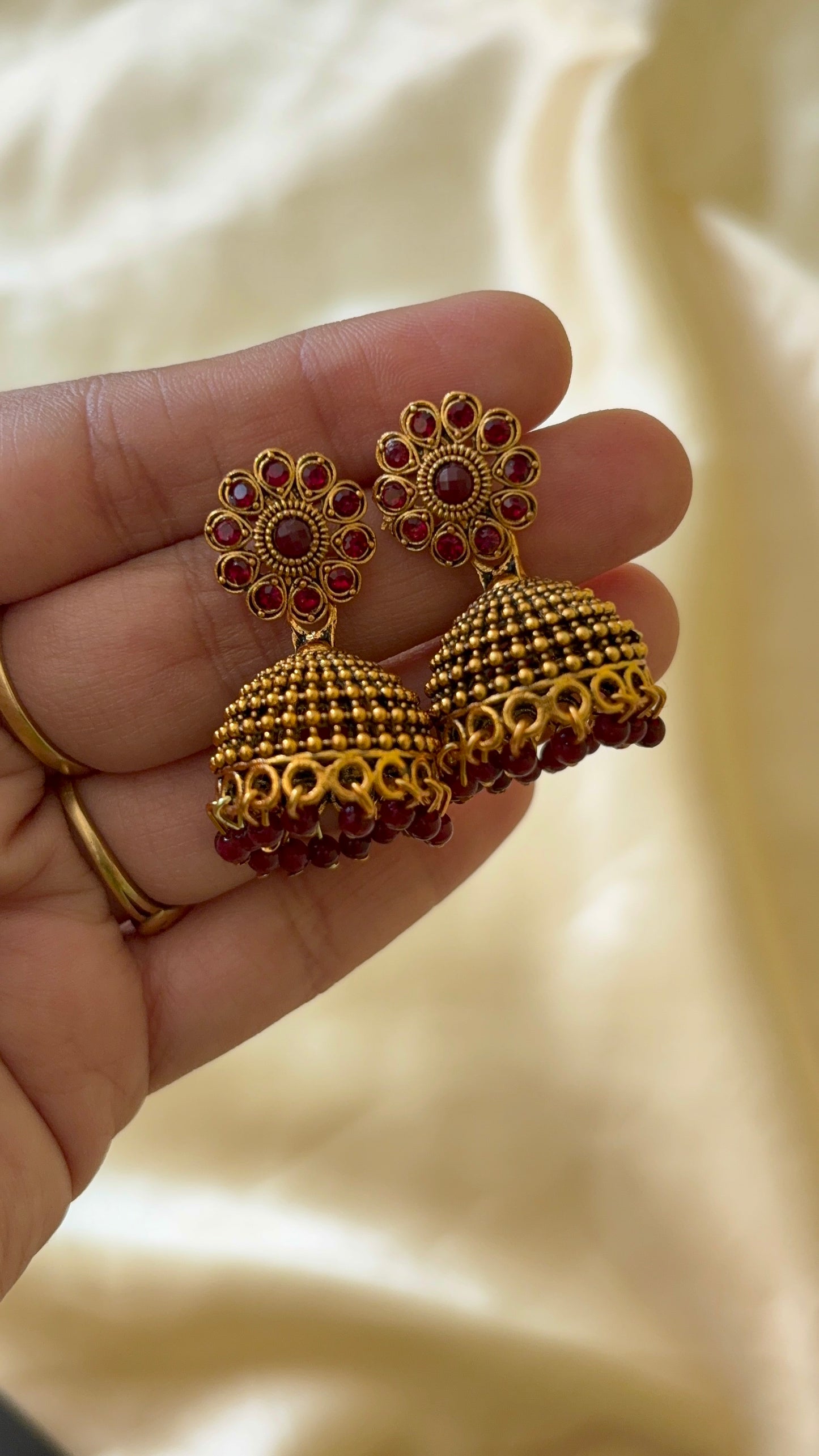 Floral Jhumka