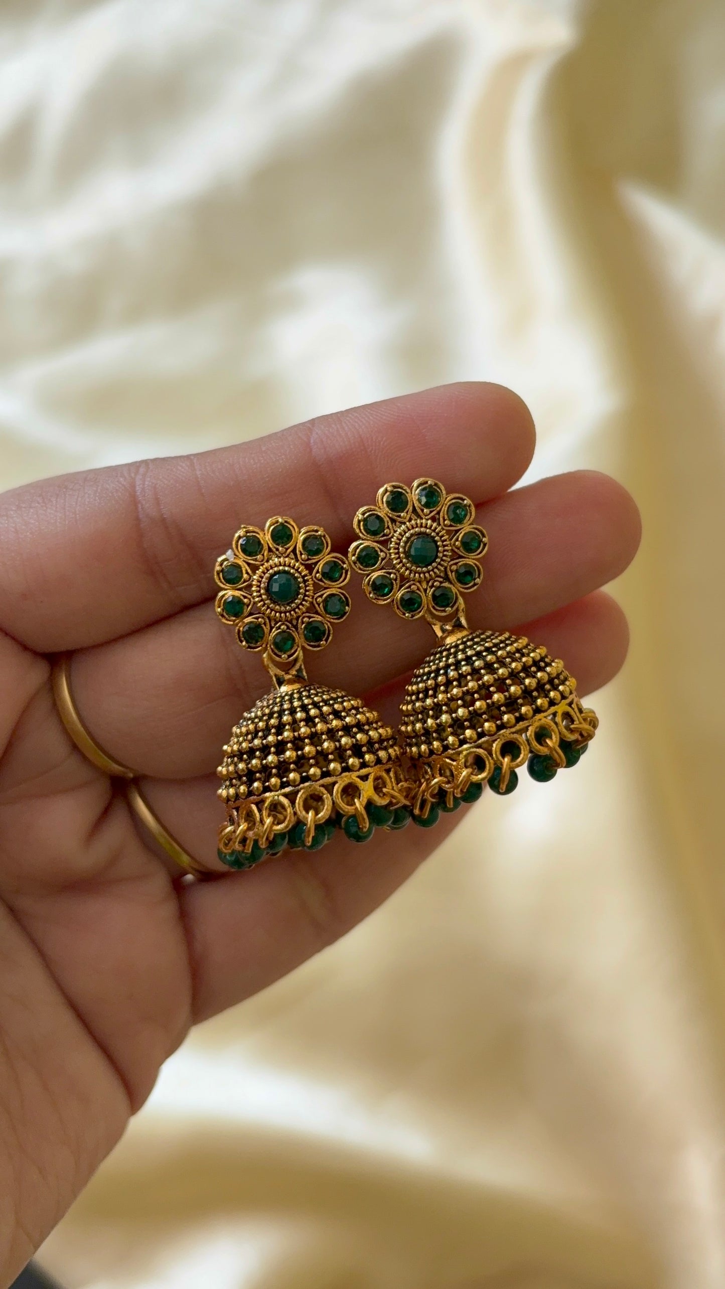 Floral Jhumka