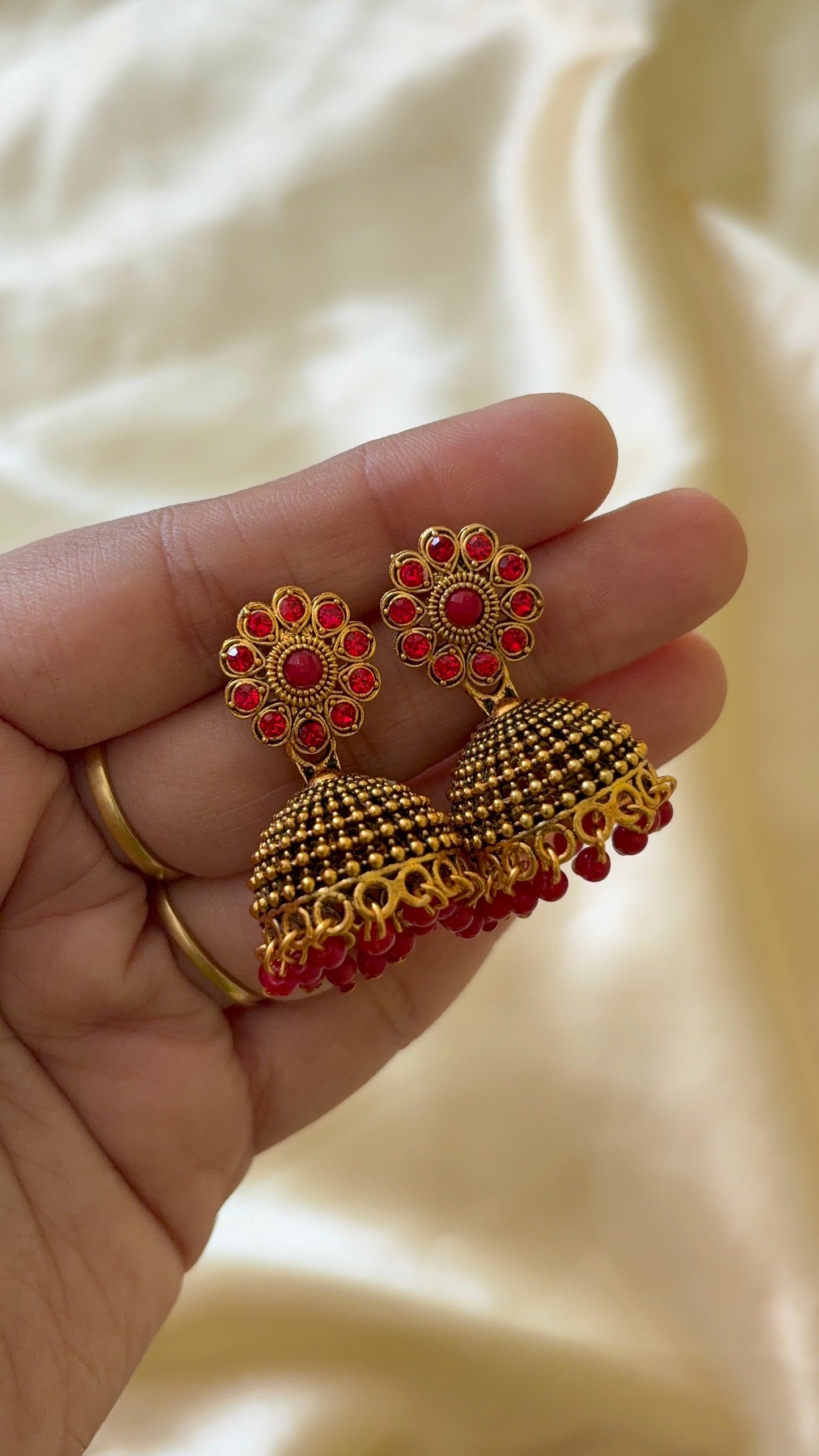 Floral Jhumka