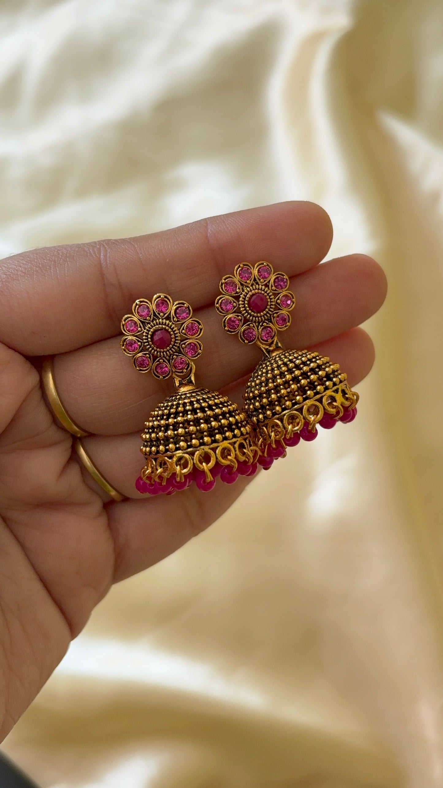 Floral Jhumka