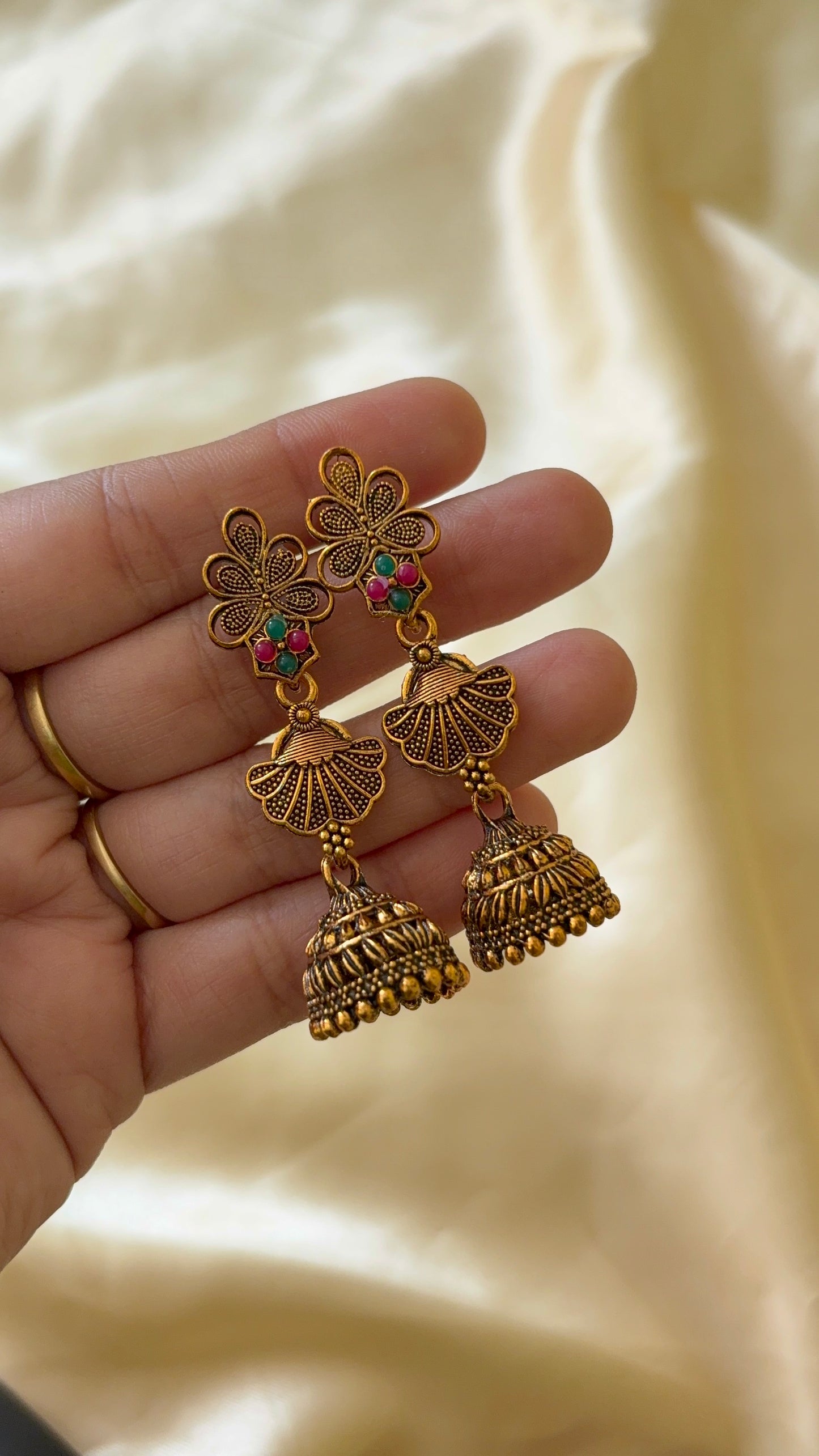 Antique Look alike long jhumka