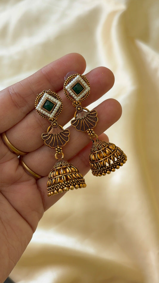Antique Look alike long jhumka