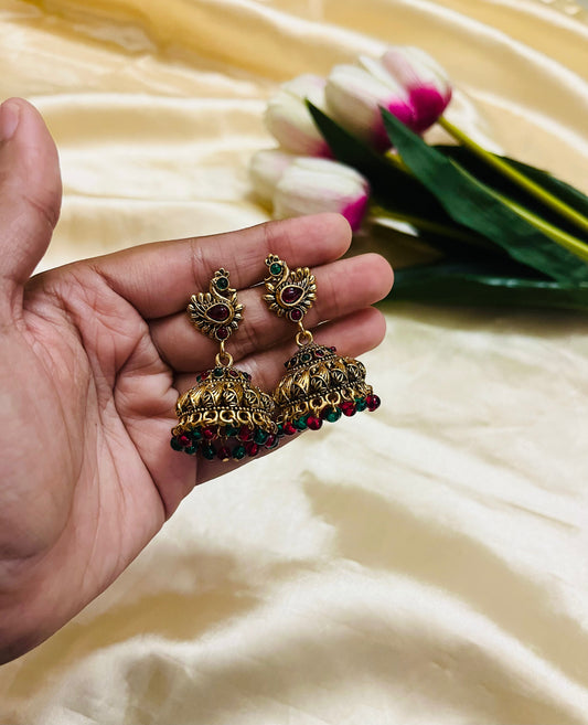Antique Look Festivewear Peacock Jhumka