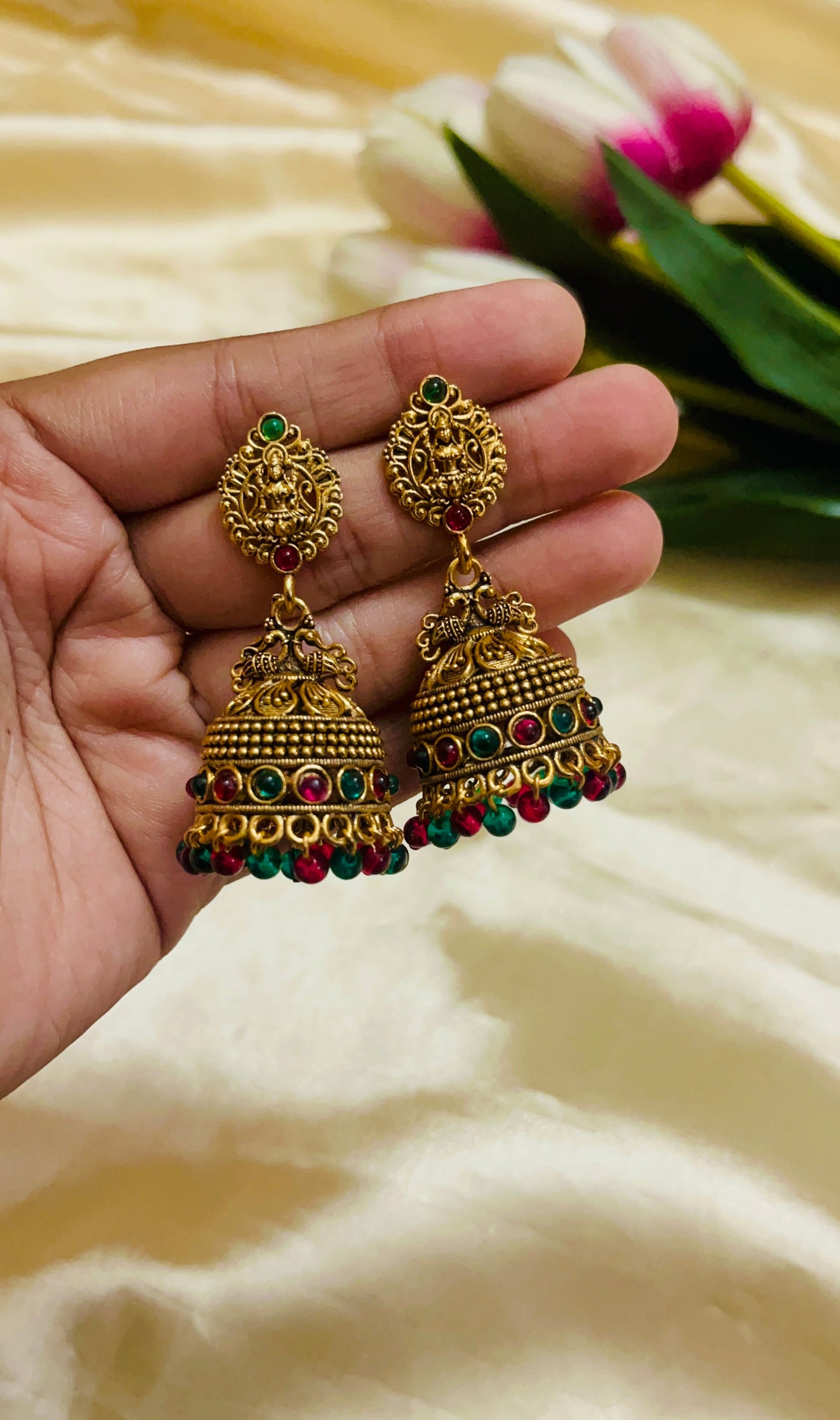 Antique Look Festivewear Laskhmi Jhumka