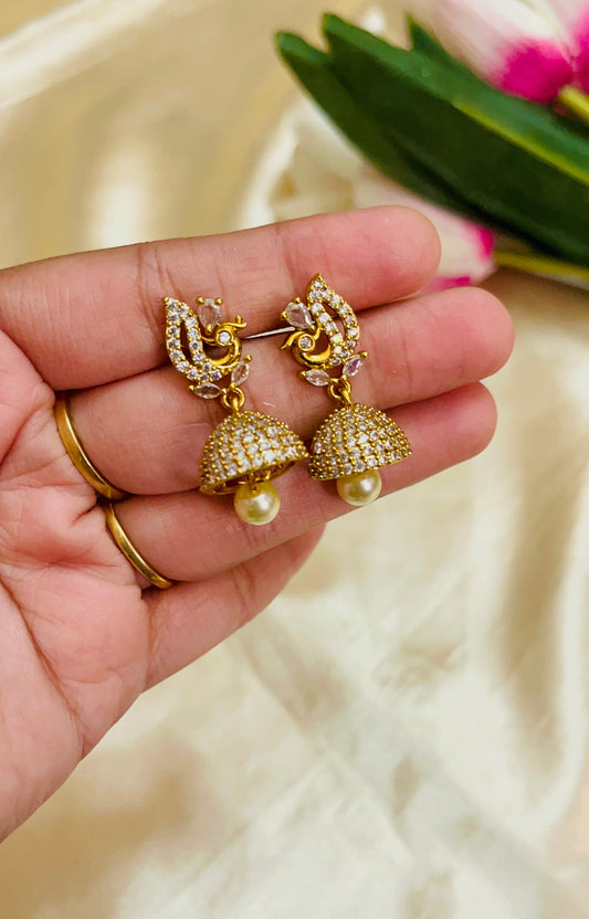 AD Peacock style Jhumka