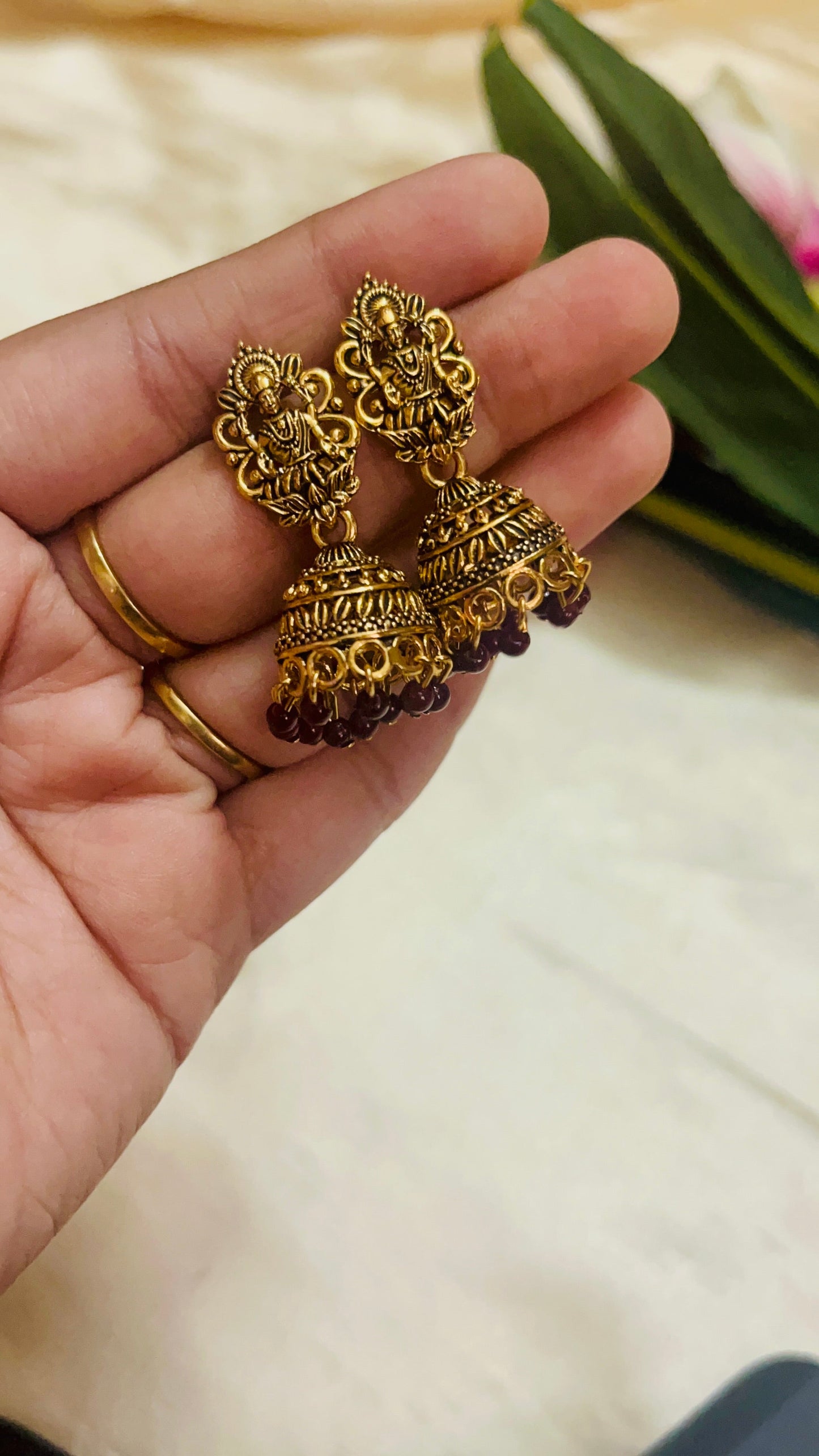 Lightweight Lakshmi Jhumka