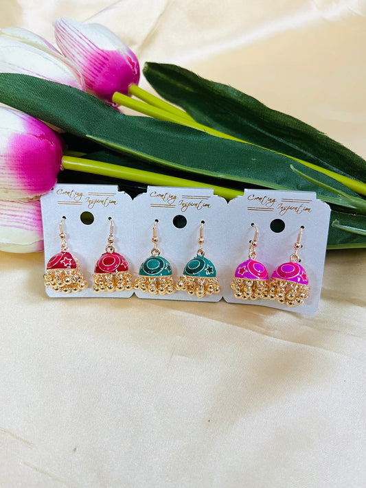 Meenakari Jhumka