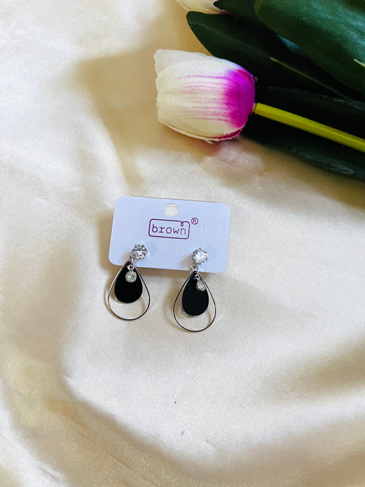 Black Drop Earring