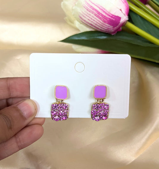 Lavender Jazz Earring