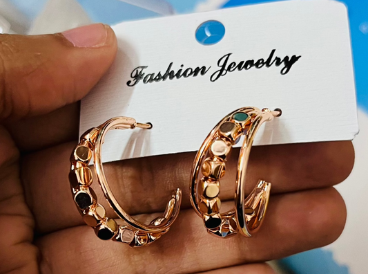 Rose Gold Antitarnish Hoop
